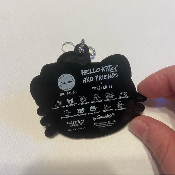 Forever 21 x Hello Kitty Black Rubber Keychain - Picture 2 of 2